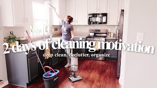 DEEP CLEAN AND ORGANIZING MY PARENTS HOUSE! | 2 DAY CLEANING MOTIVATION MARATHON