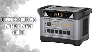 UDPOWER S1000 Pro Portable Power Station Review | 3000W Surge Power and UPS Backup!