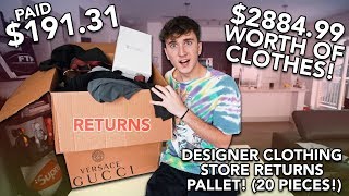 I Paid $191.31 for $2884.99 Worth Of MYSTERY Designer Clothes! (Gucci, Versace & More!)