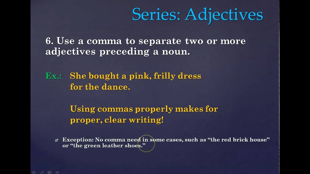 comma rules rules on commas