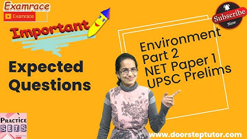 Expected Topics for Environment 2023 Part 2 NET Paper 1 UPSC Prelims Examrace
