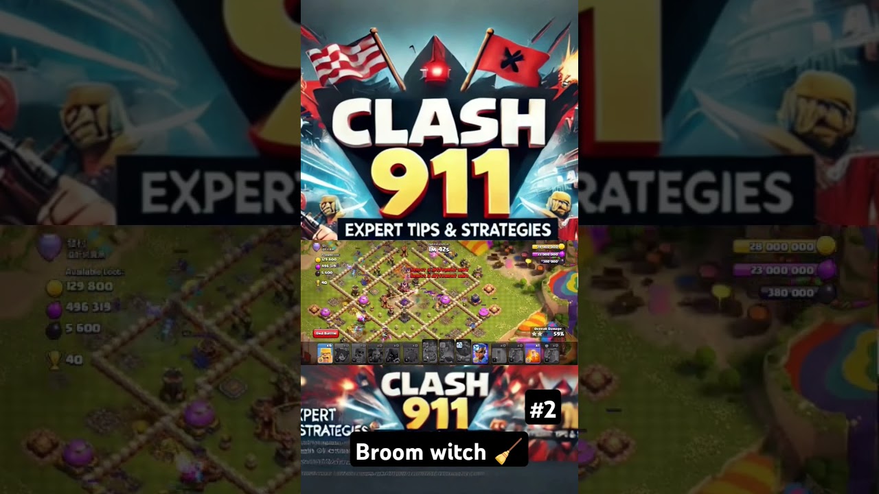 TH16 Broom Witch Attack: Unstoppable 3-Star Strategy! 🧙‍♀️⚔️ 