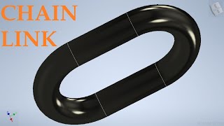 AUTODESK FOR BEGINNERS: DRAWING A CHAIN LINK WITH AUTOCAD INVENTOR / AUTODESK
