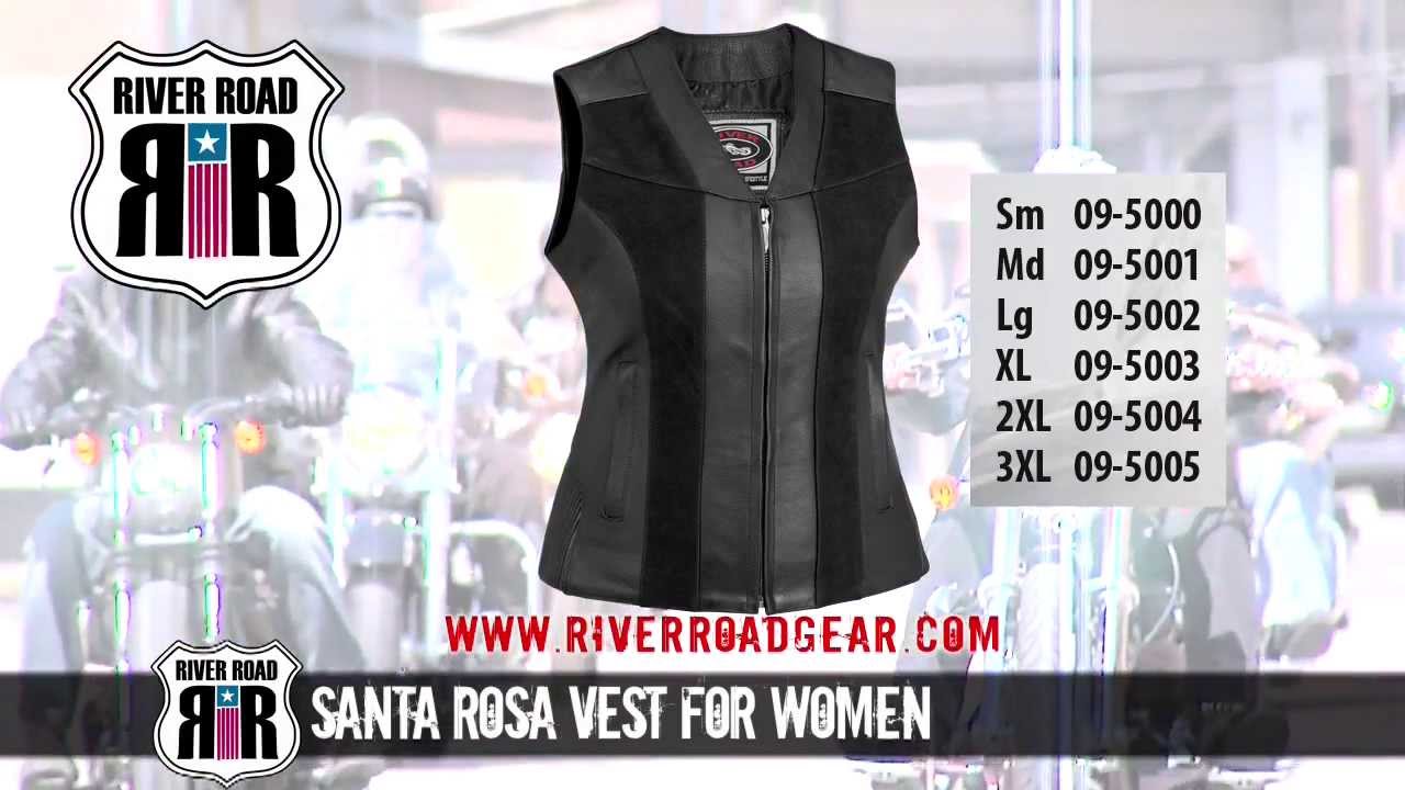 River Road Women's Santa Rosa Leather Vest 2014 at BikeBandit.com