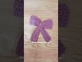 Crochet cute bow 🤩🎀 #crochet #handmade #bow #waniacrochetcorner