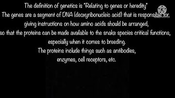 Intro to snake genetics