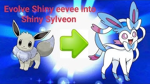 Evolve Shiny eevee into Shiny Sylveon , Pokemon Go
