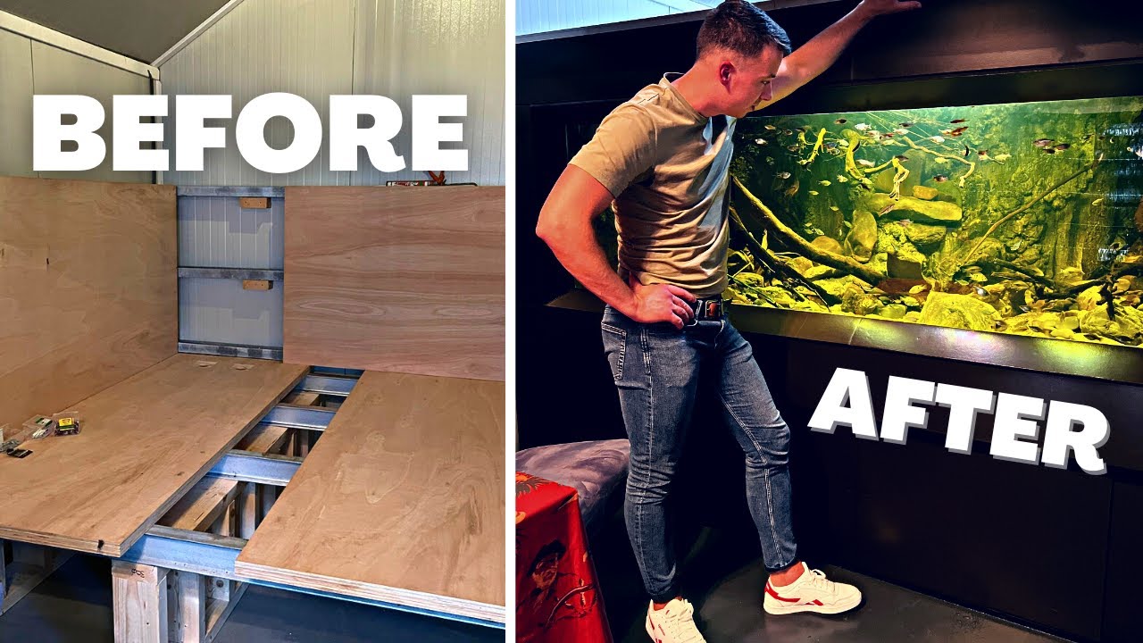 1700 GALLON PLYWOOD AQUARIUM 😱 How My Dad Built His Dream Tank YouTube