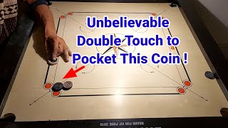 Unbelievable Double Touch to Pocket This Coin | Carrom Board Trick Shots screenshot 5