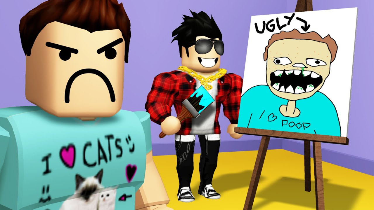 Getting Mad At Everyone S Art In Roblox Youtube