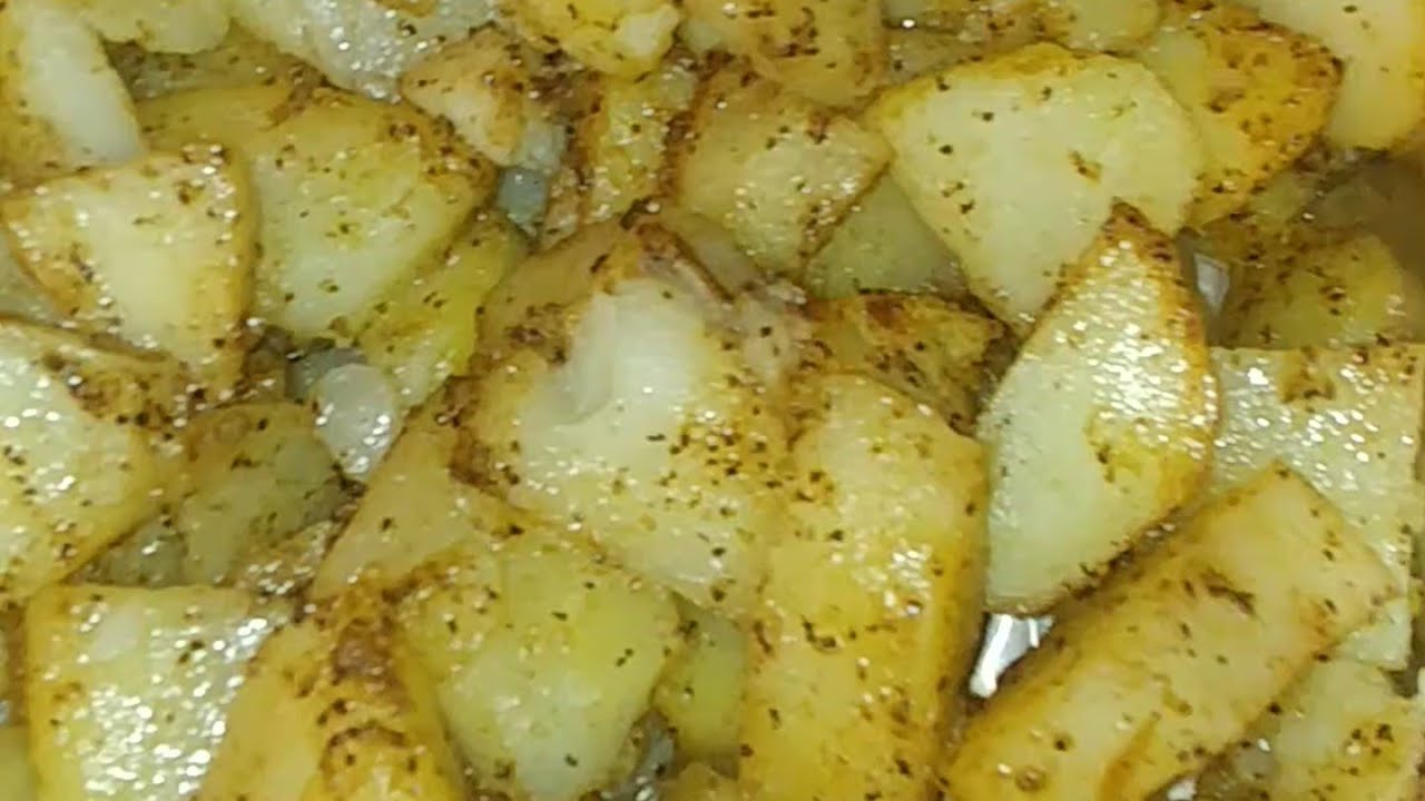 Fried potatoes - YouTube