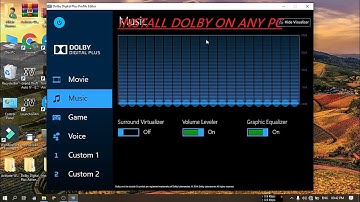 HOW TO INSTALL DOLBY Digital on any pc