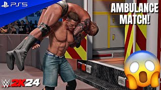 WWE 2K24 - John Cena vs. Randy Orton - Ambulance Match at SummerSlam | PS5™ [4K60] screenshot 5