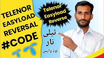 How To Reversal Telenor Easyload || Telenor Ka Ghalti Se Bheja Gaya Easyload Wapis Karne Ka Tariqa