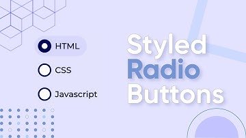 ✅ Create Styled Radio Buttons using HTML and CSS