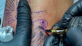 How to Make Realistic DOVE Tattoo/ Time Lapse screenshot 3