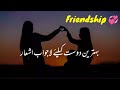 Shayari Best Friend | Friendship Poetry in Urdu | Dosti Poetry