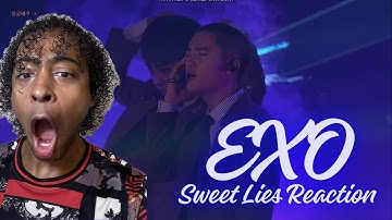 KPOP Beginner Reacts to EXO - Sweet Lies LIVE