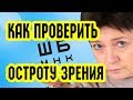 Как проверить остроту зрения. Таблица Сивцева | Восстановление зрения