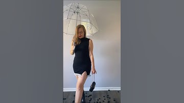 Umbrella transition outfit idea #datenightoutfit