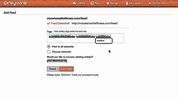 Set Up Your RSS Feeds With OnlyWire