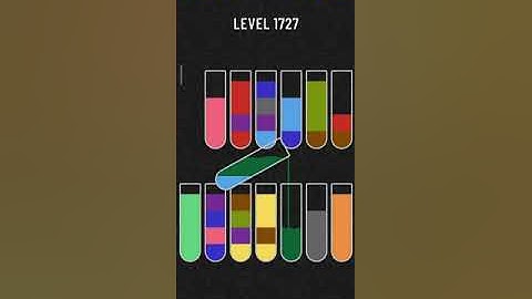 Water sort puzzle level 1727