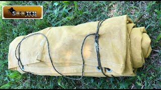 How to make a Cowboy Canvas & Wool Bedroll
