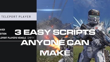 3 Easy basic scripts anyone can make (teleport, weapon lowering, weapon combo) - Halo Infinite Forge