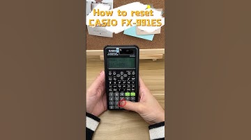 How to reset the Casio FX 991ES scientific calculator#newyes