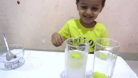 Lemons & Salt Water - Water Density Science Experiment - Science school project