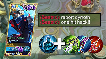 ONE HIT DELETE! DYRROTH PETRIFY DAMAGE BUILD COMBO SHOULD BE ILLEGAL!😱🔥