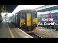 Trains at Exeter st. David's (February 2019)