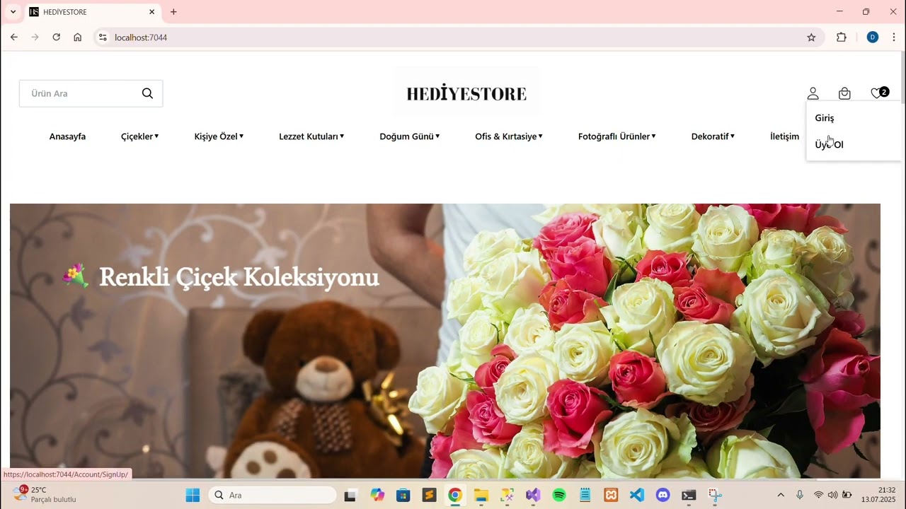 Infotech Academy Öğrenci Projeleri: Hediyelik Ürünlerin Satışına Yönelik Web Projesi (Duygu Kalaycı)