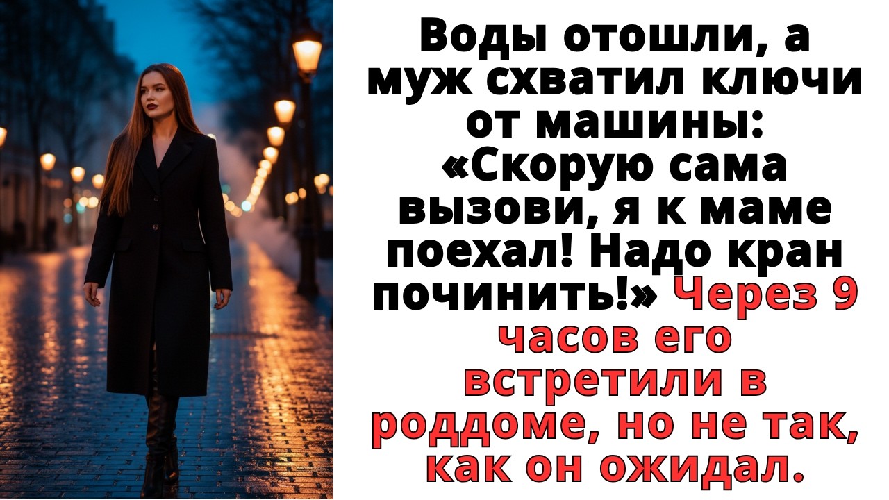 Воды отошли, а муж схватил ключи от машины_ «Скорую сама вызови, я к маме поехал! Надо кран починить
