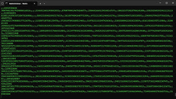 comment recrée les ligne de code de matrix avec le bloc note