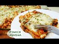 HOW To MAKE SPINACH LASAGNA | QUICK & EASY LASAGNA RECIPE | NO MEAT LASAGNA RECIPE