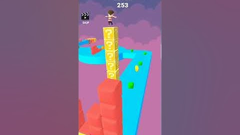 Cube stacker surfer 3d epic android and iOS gameplay level 251 to 254