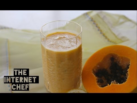 How to make a Papaya Smoothie by World Cookbook Award winner Bridget Davis ⭐⭐⭐⭐⭐