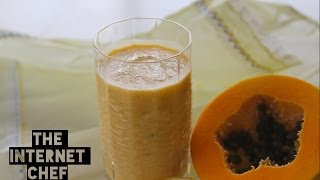 How to make a Papaya Smoothie by World Cookbook Award winner Bridget Davis ⭐⭐⭐⭐⭐