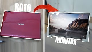 CONVIERTE la PANTALLA de tu PORTÁTIL viejo o roto en un MONITOR