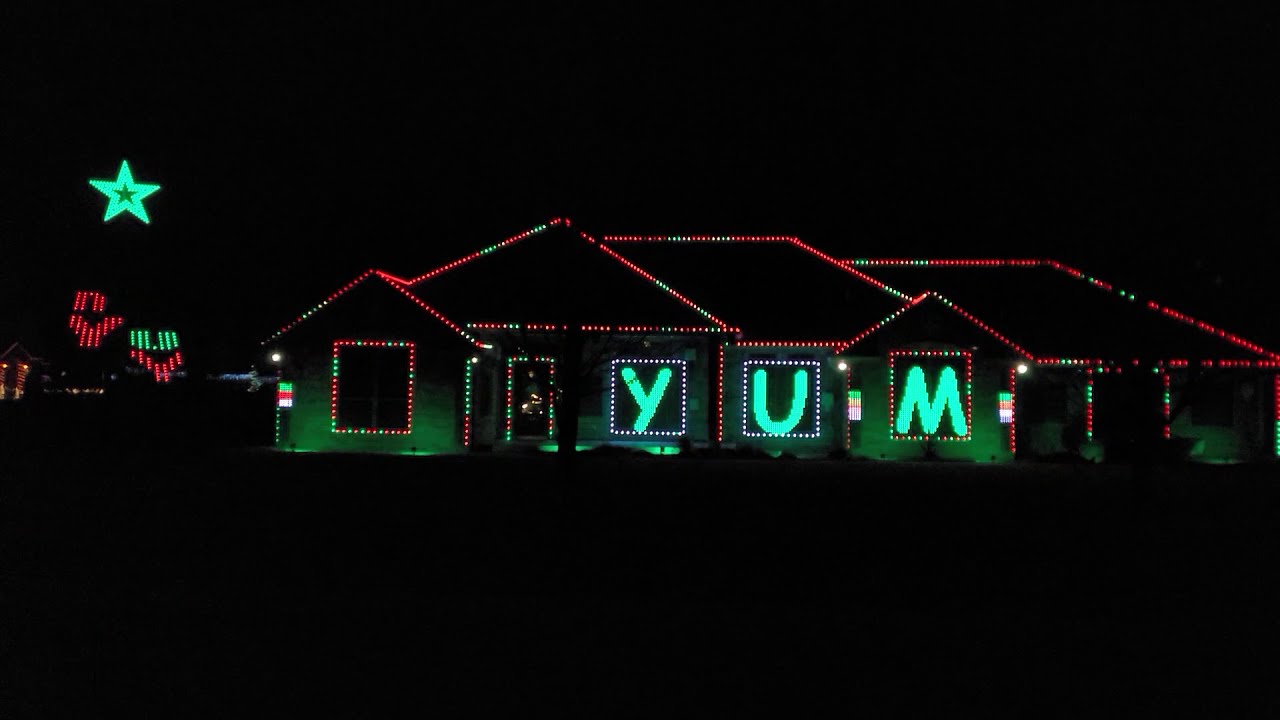 It's Raining Tacos Christmas light display Tuttle, OK YouTube