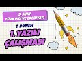 9. Sınıf Türk Dili ve Edebiyatı 1. Dönem 1. Yazılı Çalışması | 2022