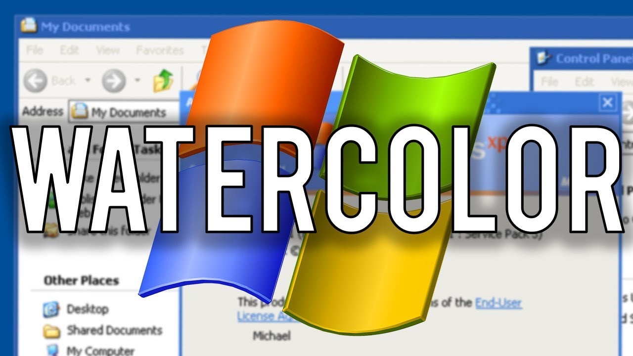 Install The Watercolor Theme On Windows Xp Tutorial Youtube