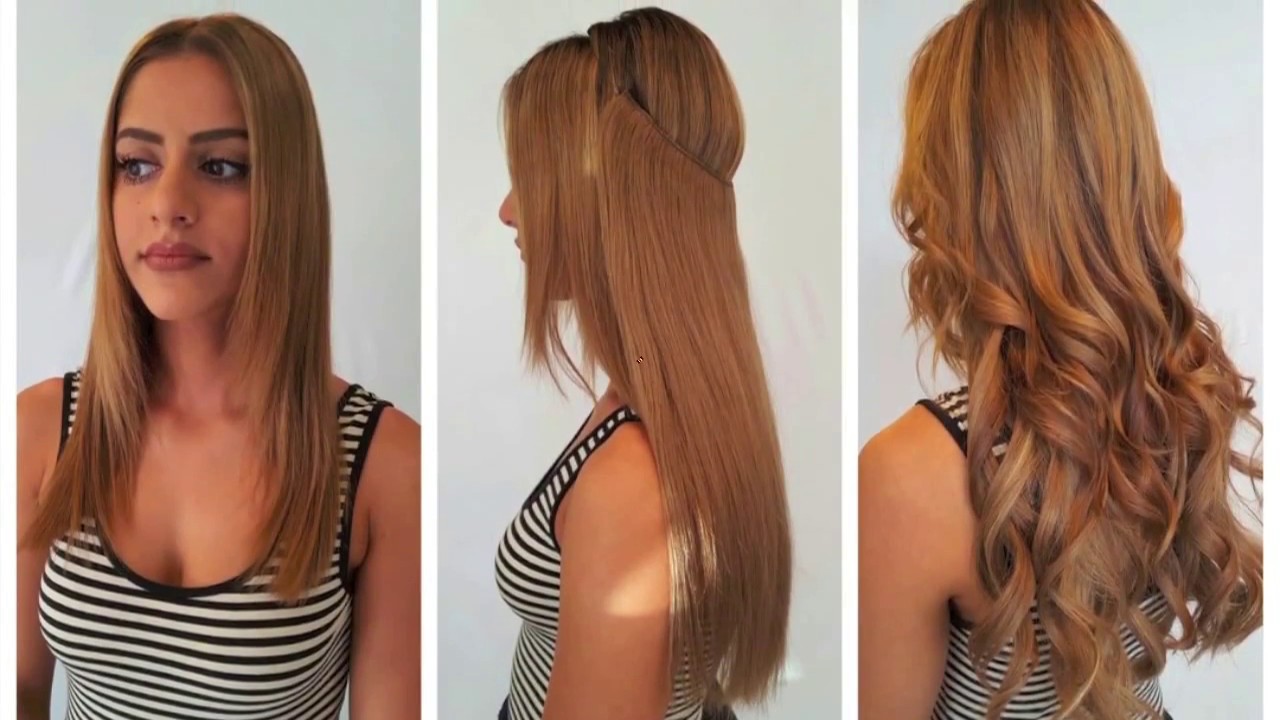Halo Hair Extensions Melbourne - YouTube