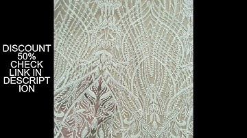2025 The latest symmetrical diy wedding dress lace with beads and sequins 130cm width sell by yard
