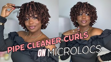 Pipe Cleaner Curls on DIY Microlocs | 4 Year Locaversary | Kendra Kenshay I