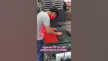 Turns out DIY for LED grid screens is so simple. #leddisplay # #diy
