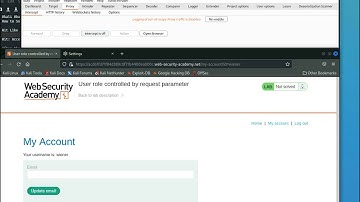 How to hack: USER ROLE CONTROLLED BY REQUEST PARAMETER - Burp Suite