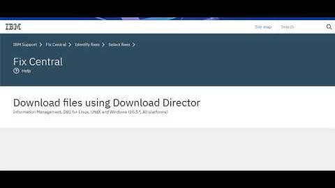 How to download the IBM FixCentral DB2 FixpackV