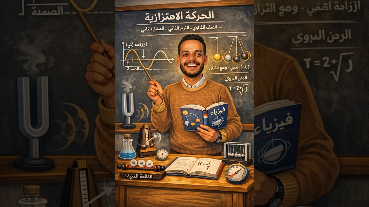 الحركة الاهتزازية - تانية ثانوي الترم الثاني 2026 _ الفصل الثاني الدرس الاول